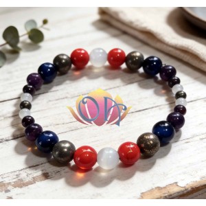 PULSEIRA ANCESTRAL - PROSPERIDADE (C/ PEDRAS PRECIOSAS)